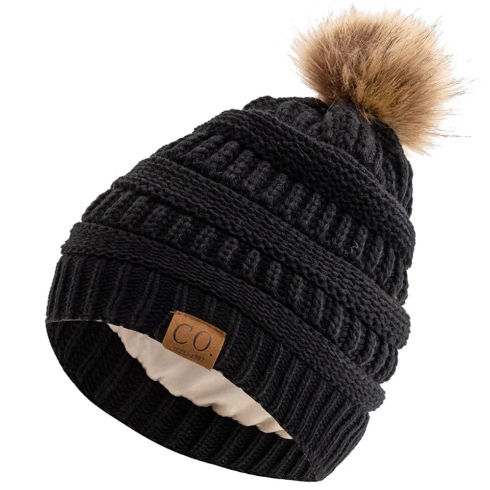 Anti-Frizz Beanie Hat with Satin Lining