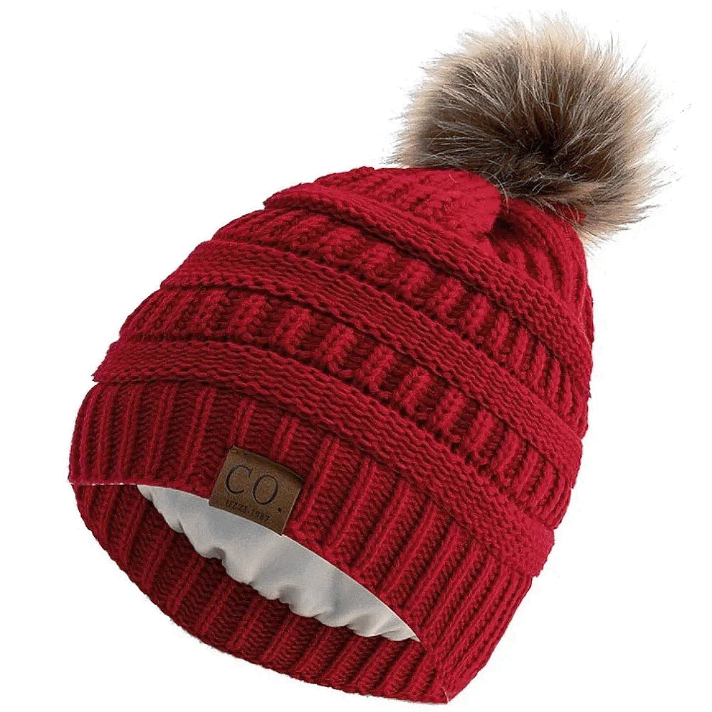 Anti-Frizz Beanie Hat with Satin Lining